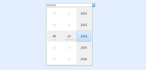 WPF Touch-Enabled Date Picker Control
