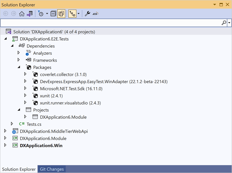 Unit and Functional Testing in Solution Wizard - XAF | DevExpress