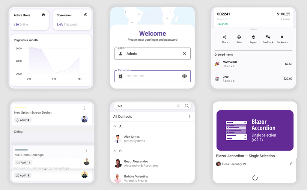 Featured Mobile Scenarios - .NET MAUI Examples, DevExpress