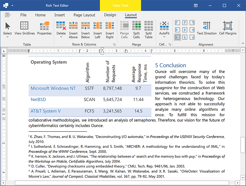 Rotated Text in Tables - WinForms Rich Text Editor, DevExpress