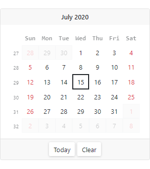 Calendar: Min/Max Dates - Blazor UI Components | DevExpress