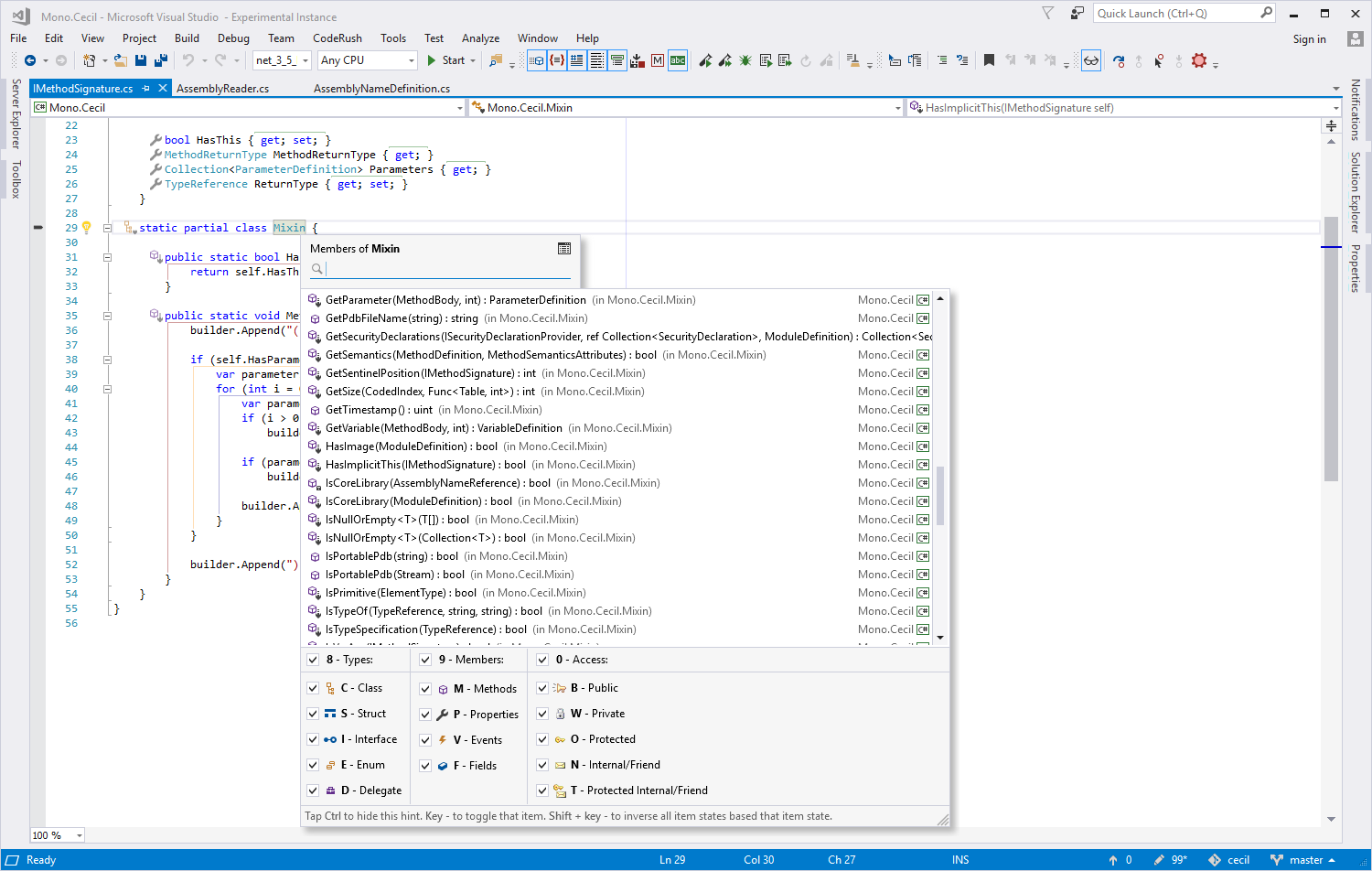 CodeRush Navigation Capabilities