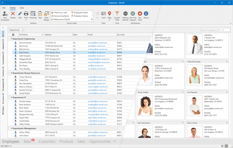 Flexible Data Views - WPF Grid Control | DevExpress