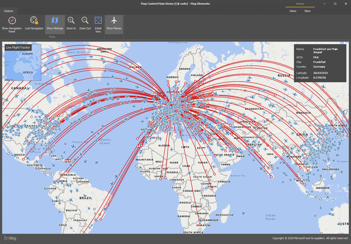WinForms Map Control for Visual Studio | DevExpress