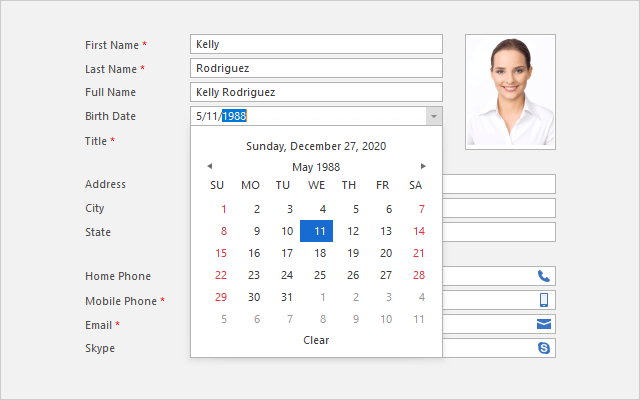 WinForms Date-Time Editors