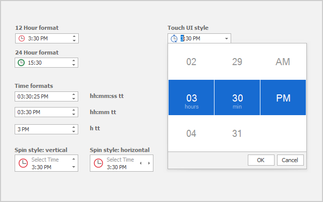 WinForms Time & Time-Span Editors