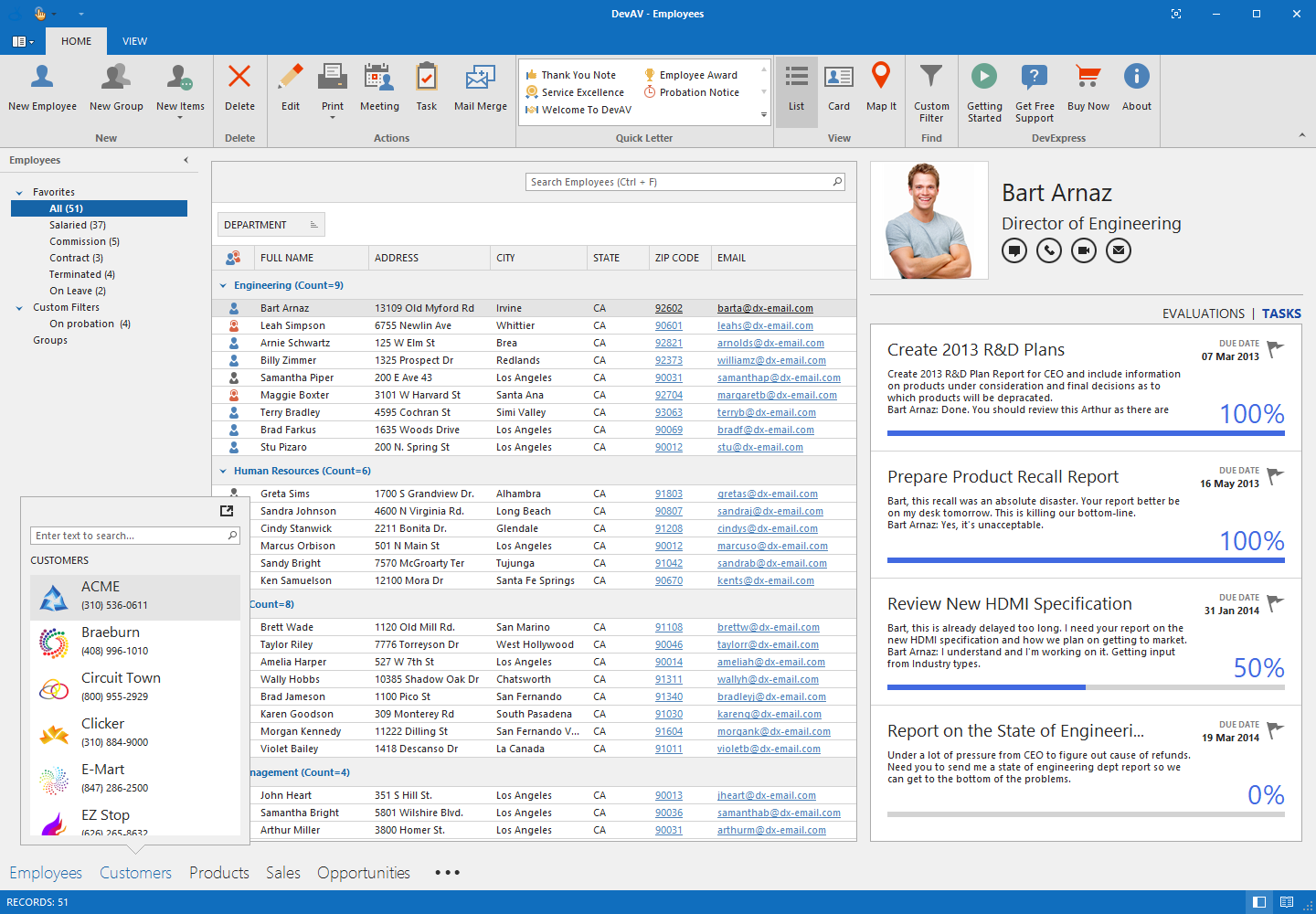 Office Inspired Application with WinForms Accordion Control