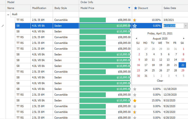 Data Editing - WinForms TreeList | DevExpress