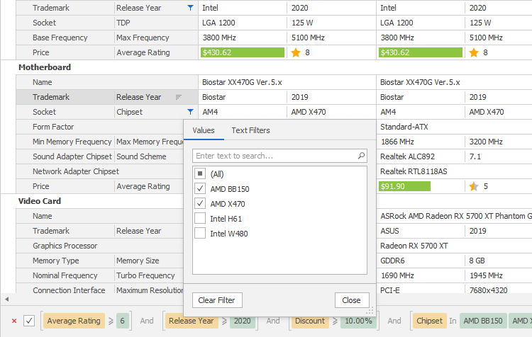 Data Management - WinForms Vertical Grid | DevExpress