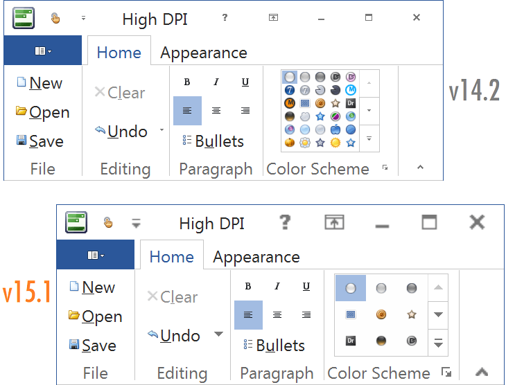 High DPI Scaling Improvements