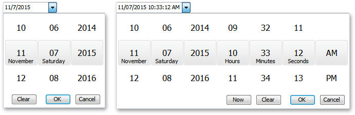 Date Editor - Touch-Friendly Drop-Down Calendar