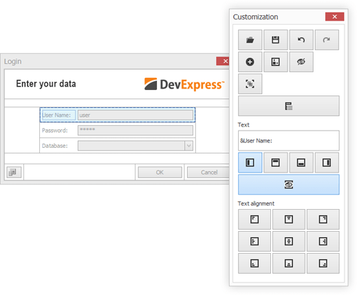 DevExpress WinForms Layout Control - Touch Optimized Customization