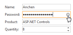 DevExpress ASP.NET Clear Button