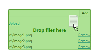 DevExpress ASP.NET Upload Control - Upload by Dragging