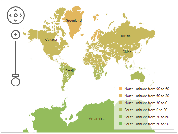 DevExtreme Vector Map Enhancements