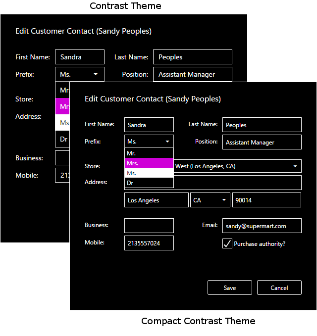 DevExpress DevExtreme - New High-Contrast Generic Theme