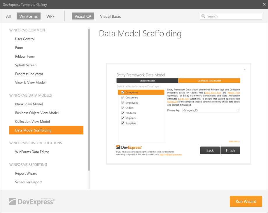 DevExpress WinForms MVVM