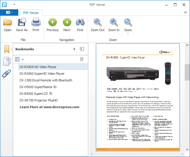 DevExpress WinForms Navigation Pane