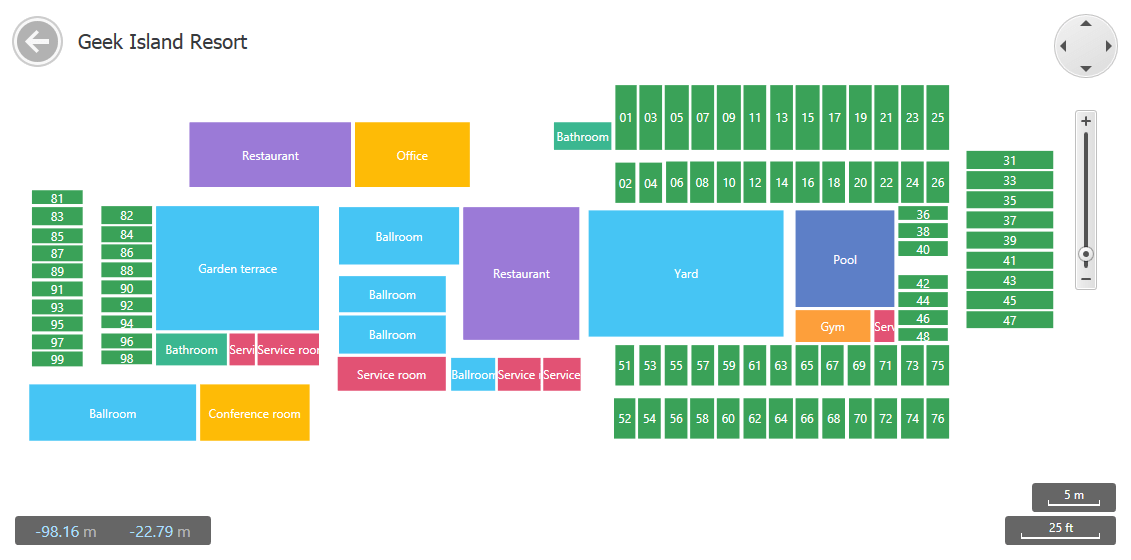 DevExpress WPF Map - Cartesian Maps