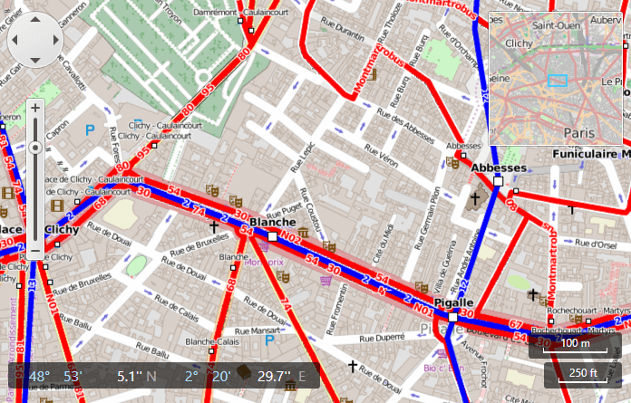 DevExpress WPF Map - OpenStreetMap Base and Overlay Layers