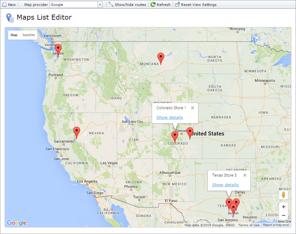 XAF ASP.NET Maps Module