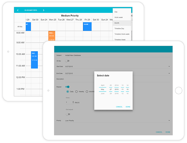 Scheduler Widget