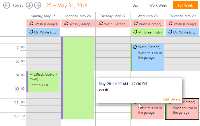 MVC Scheduler Extension | DevExpress