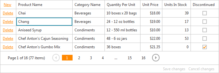 ASP.NET GridView - Cell Focus in Batch Edit Mode | DevExpress