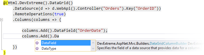 ASP.NET MVC Wrappers, DevExtreme | DevExpress