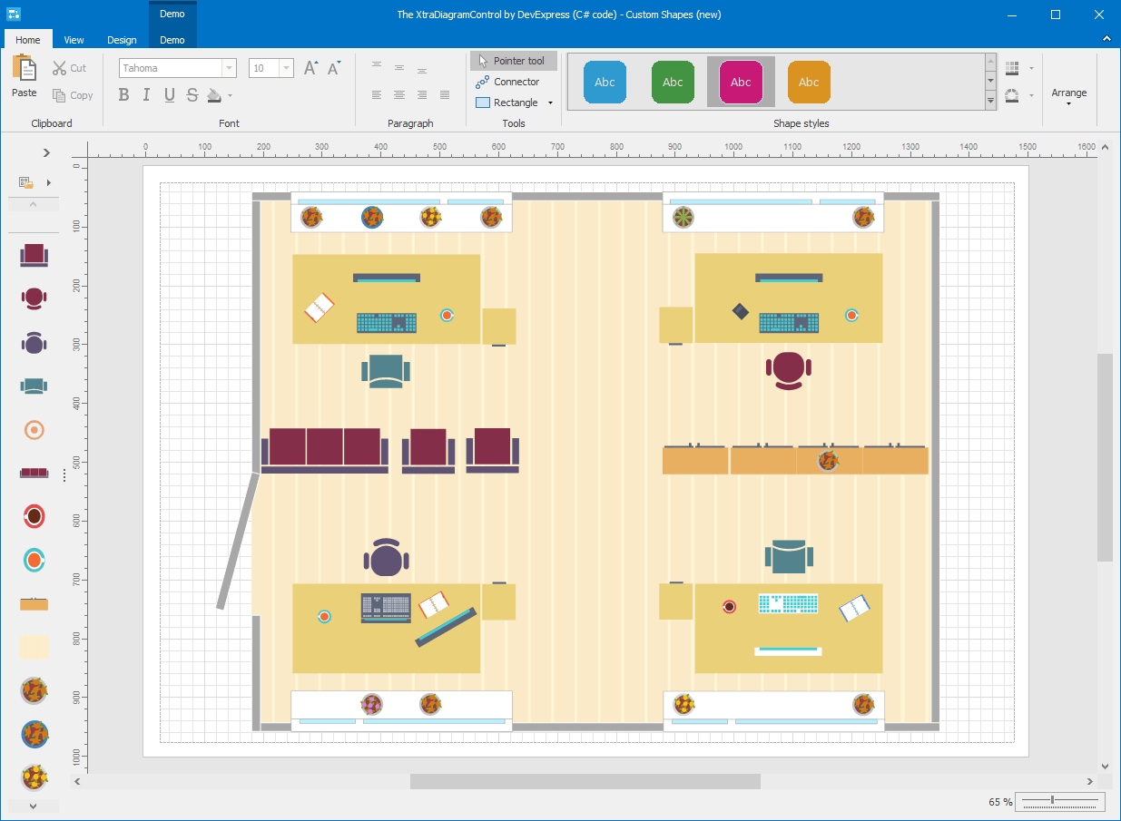 DevExpress Diargams - SVG Shapes Support