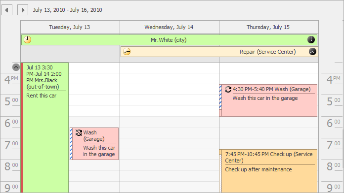 WinForms Scheduler Control - Time Ruler Position