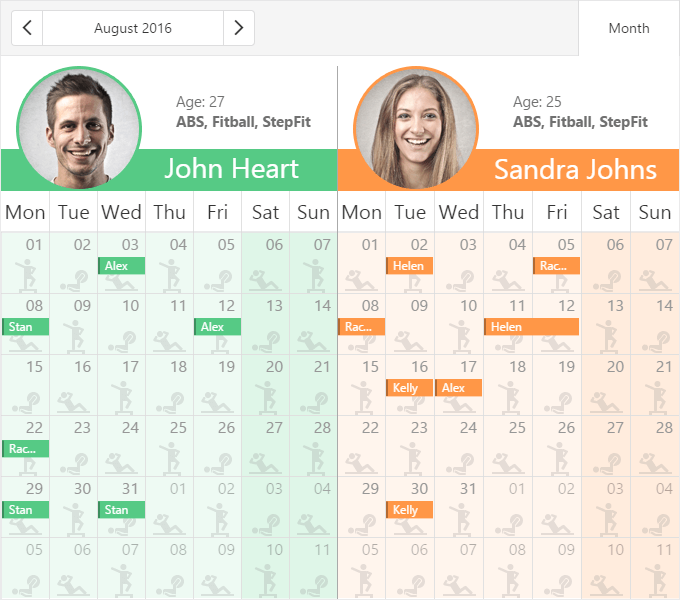 Scheduler Cell Customization | DevExpress