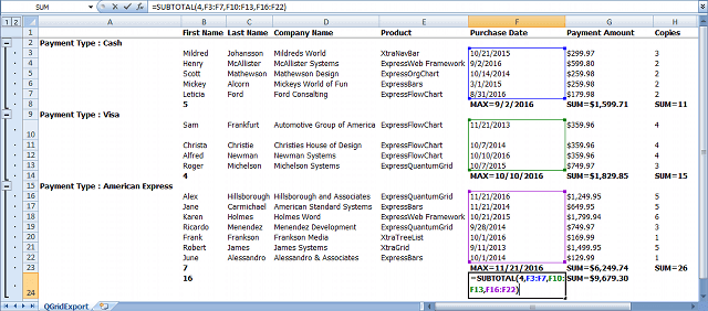 Data-Aware Export to Excel, VCL Grid Control | DevExpress