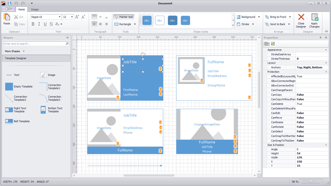 Template Designer - Diagram Control for WinForms | DevExpress