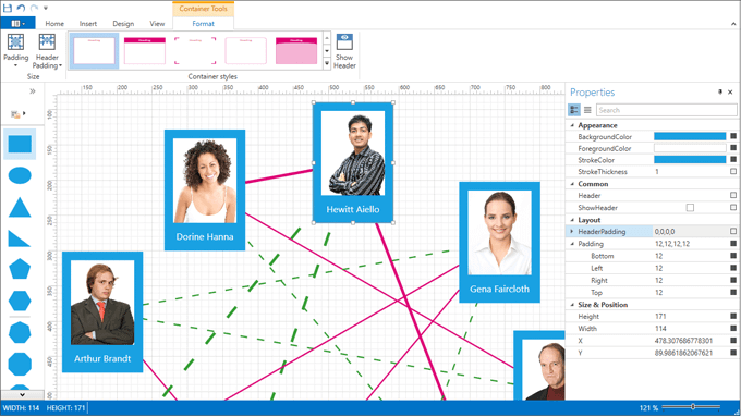 Diagrams with Containers - Diagram Control for WPF | DevExpress