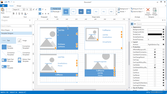 Template Designer - Diagram Control for WPF | DevExpress