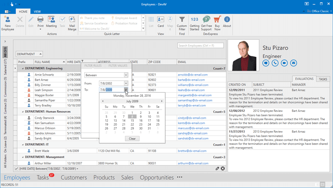 Excel Inspired Filtering - WPF Data Grid | DevExpress