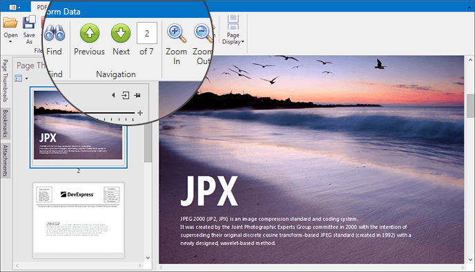 Pager - WPF PDF Viewer | DevExpress