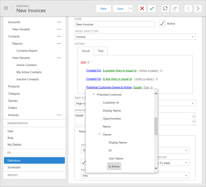 Criteria Editor for the Web - XAF | DevExpress