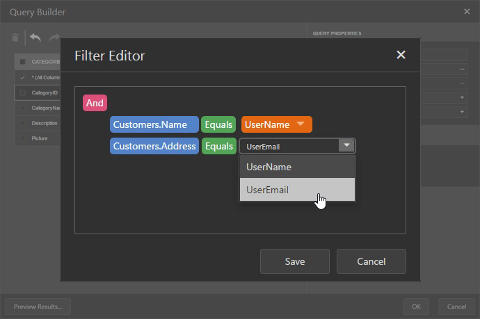 Report Server - Filter by User Specific Functions