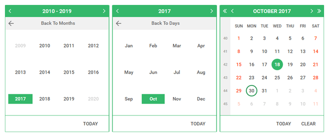 ASP.NET Calendar and DateEdit – Inline Selection Mode | DevExpress