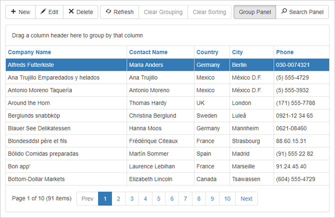 ASP.NET Bootstrap Toolbar | DevExpress