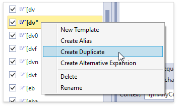 Template Duplication - DevExpress | CodeRush