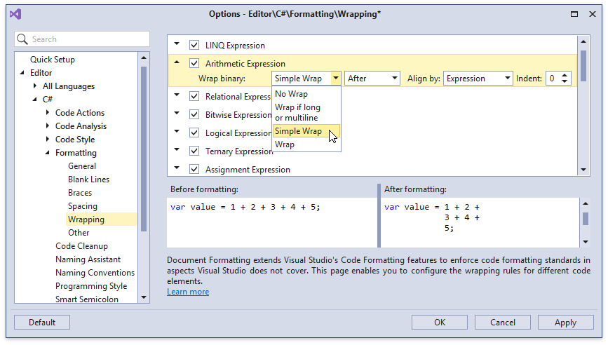 Code Formatting - DevExpress | CodeRush