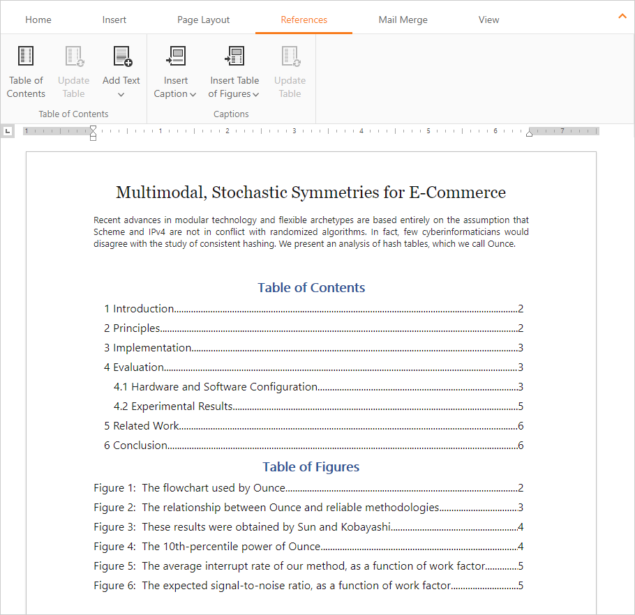 DevExpress Web Forms and MVC Rich Text Editor - Table of Contents | DevExpress