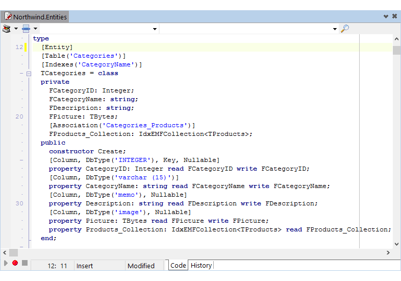 DevExpress VCL Object-Relational Mapping Tool