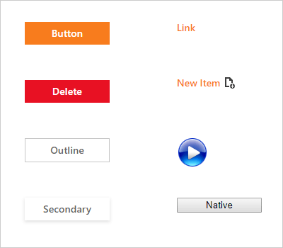 Button Render Styles - ASP.NET Data Editors, DevExpress