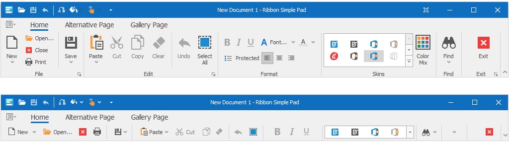 Office 2019 Style - WinForms Ribbon, DevExpress