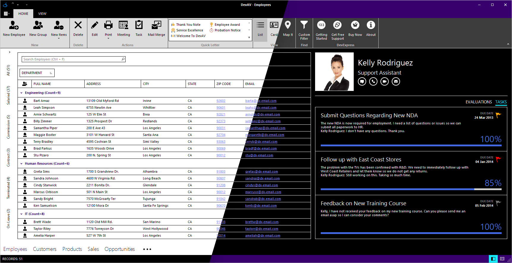 High-contrast Palette - The Bezier Skin - DevExpress WinForms Controls