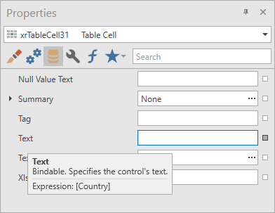 Property Expression Tooltips